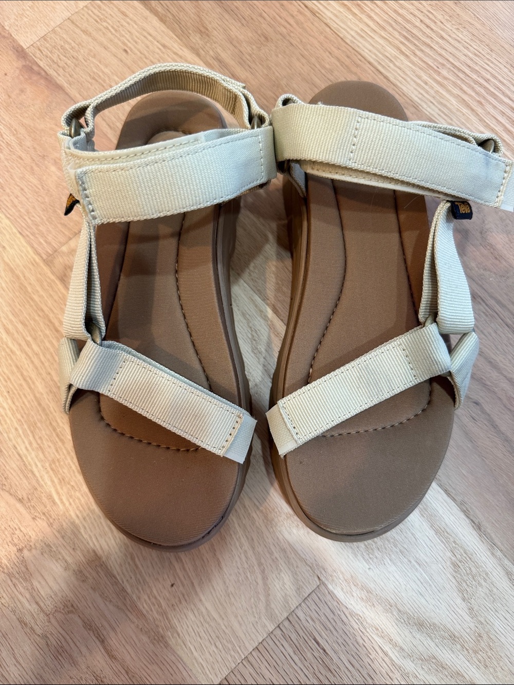 Teva Women's Light Beige Strap Sandals